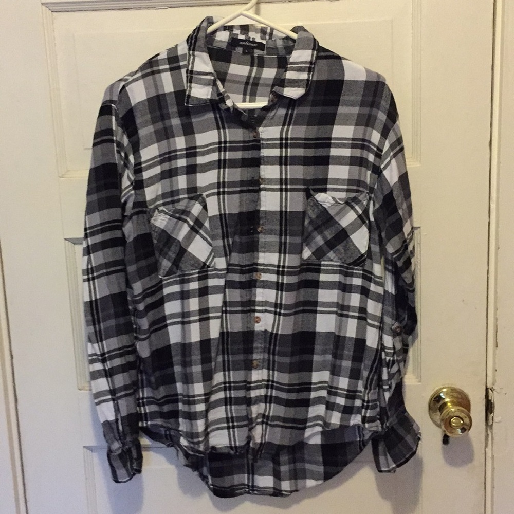 Black and white flannel